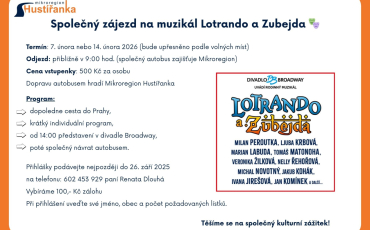 ZÁJEZD DO DIVADLA ve spolupráci s Mikroregionem HUSTÍŘANKA