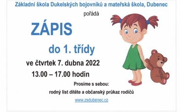 Zápis do 1. třídy