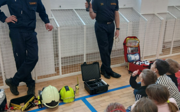 24. 2. 2026 Proběhla prezentace JPOIII a SDH Dubenec pro žáky 1. stupně v místní základní škole