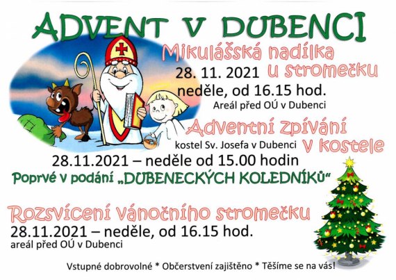 Advent v Dubenci 28.11.2021