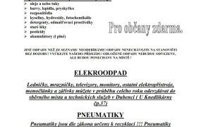 vyhledáno: odpad Mobilní svoz nebezpečných odpadů