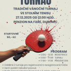 Vánoční turnaj ve stolním tenisu