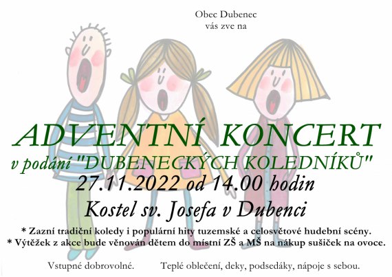 Dubenečtí koledníci - Adventní koncert 27.11.2022
