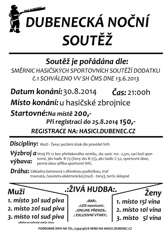 Dubenecká noční soutěž