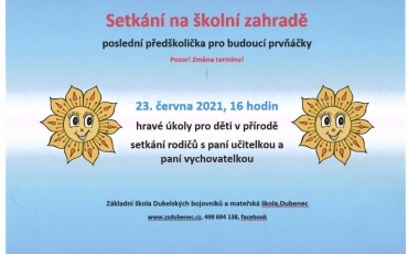Poslední předškolička - změna termínu!