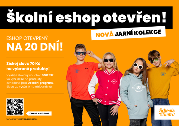 OTEVŘENÍ E-SHOPU ŠKOLY