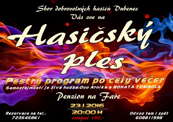 Hasičský ples 2016