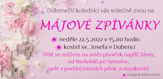 Májové zpívánky v kostele - 22.5.2022